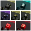 1pc Personalized Artisan Metal Keycaps for Mechanical Gaming Keyboard PUBG / WOT / WOW
